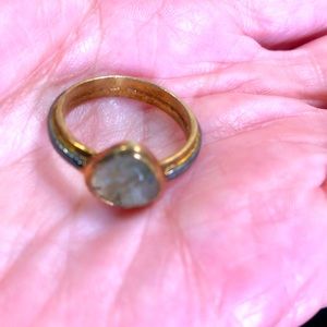 Sundance catalog size 8.5 faceted stone ring